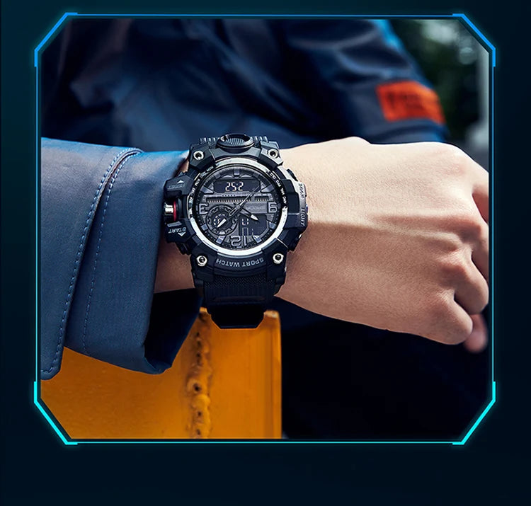 Reloj Digital LED Deportivo SANDA Multifunción para Hombre