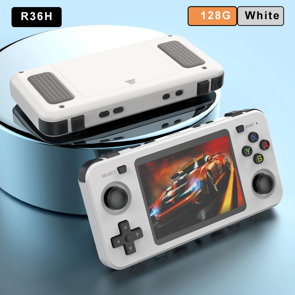 Consola de Videojuegos Portátil R36H, Pantalla IPS de 3.5 Pulgadas, 64G o 128GB