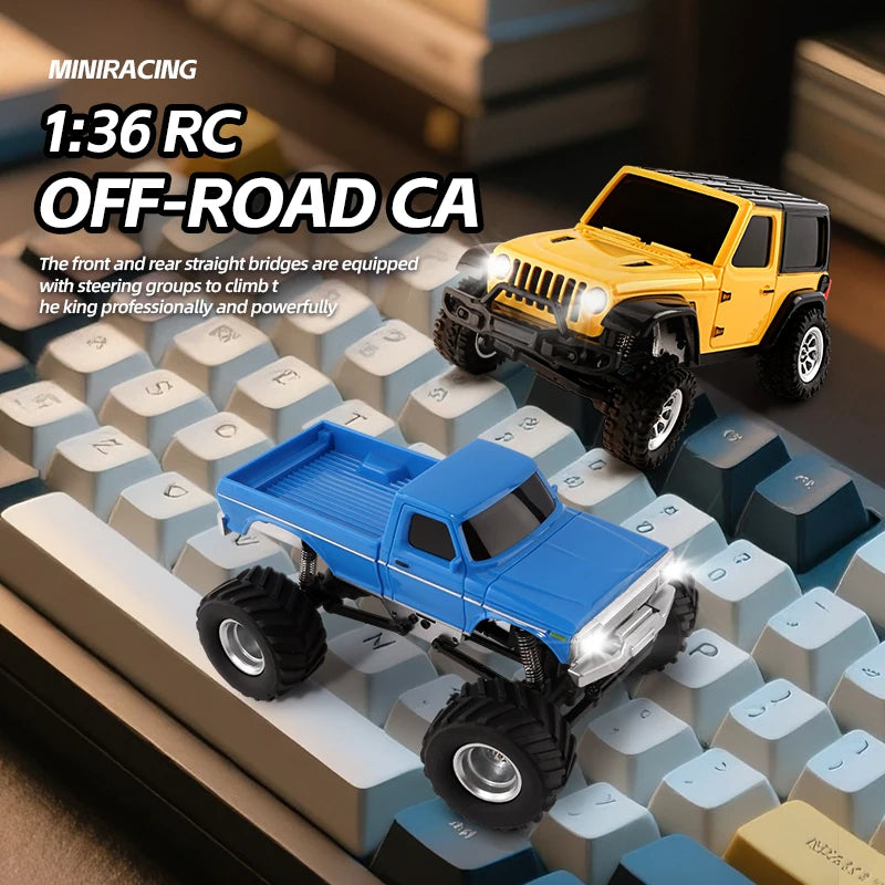 Coche Teledirigido Mini Crawler RC 4WD 1/36 con Luces