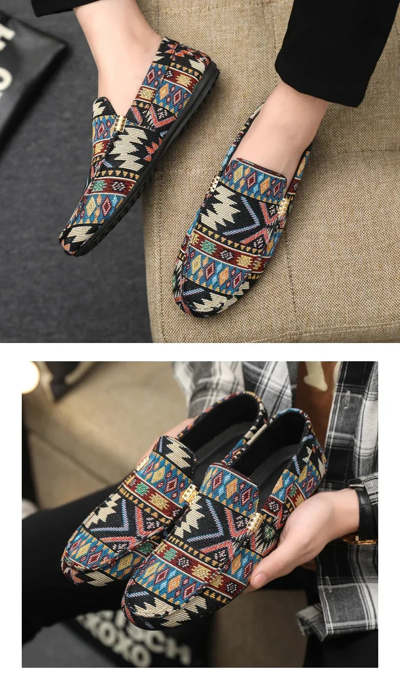 Zapatos informales de verano para hombre, mocasines transpirables para hombre, zapatos perezosos, zapatillas cómodas para caminar, zapatos planos antideslizantes para conducir