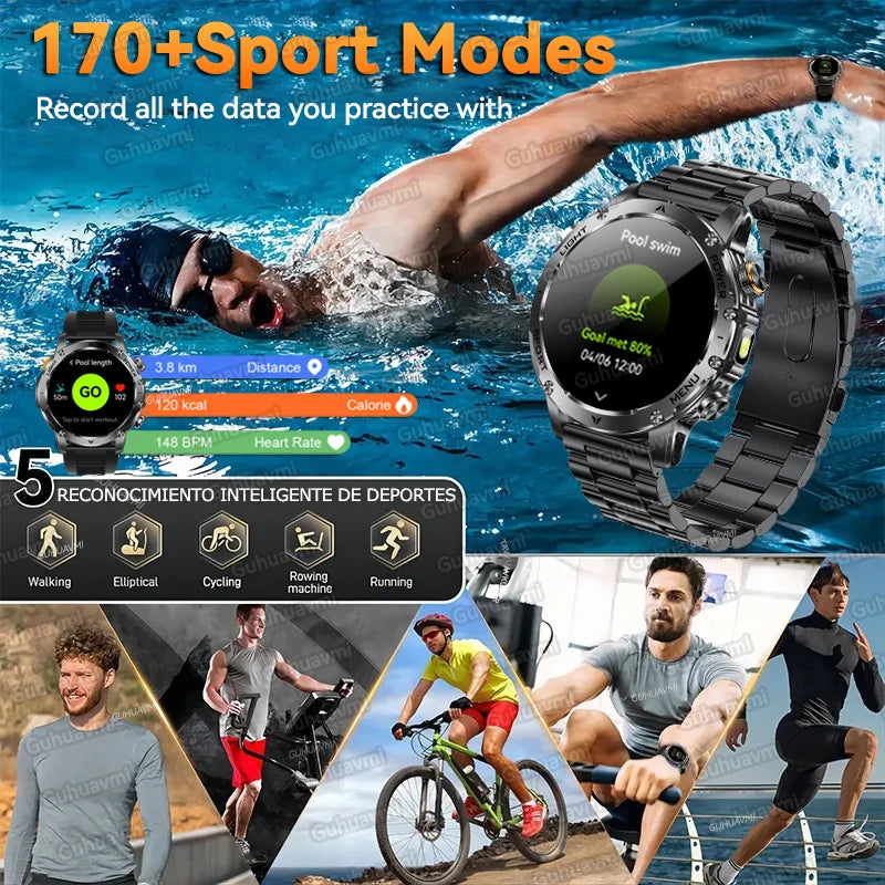 Reloj Inteligente TREX3 2026 Batería 1000mAh Linterna