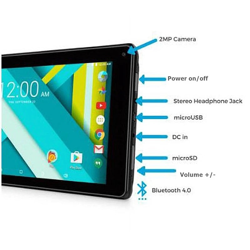 Tablet PC de 7.0'' con 1GB de RAM y 16GB de ROM, Android 6.0, WiFi, CPU de Cuatro Núcleos RK30sdk, 1024 x 600 Píxeles, Gran Oferta