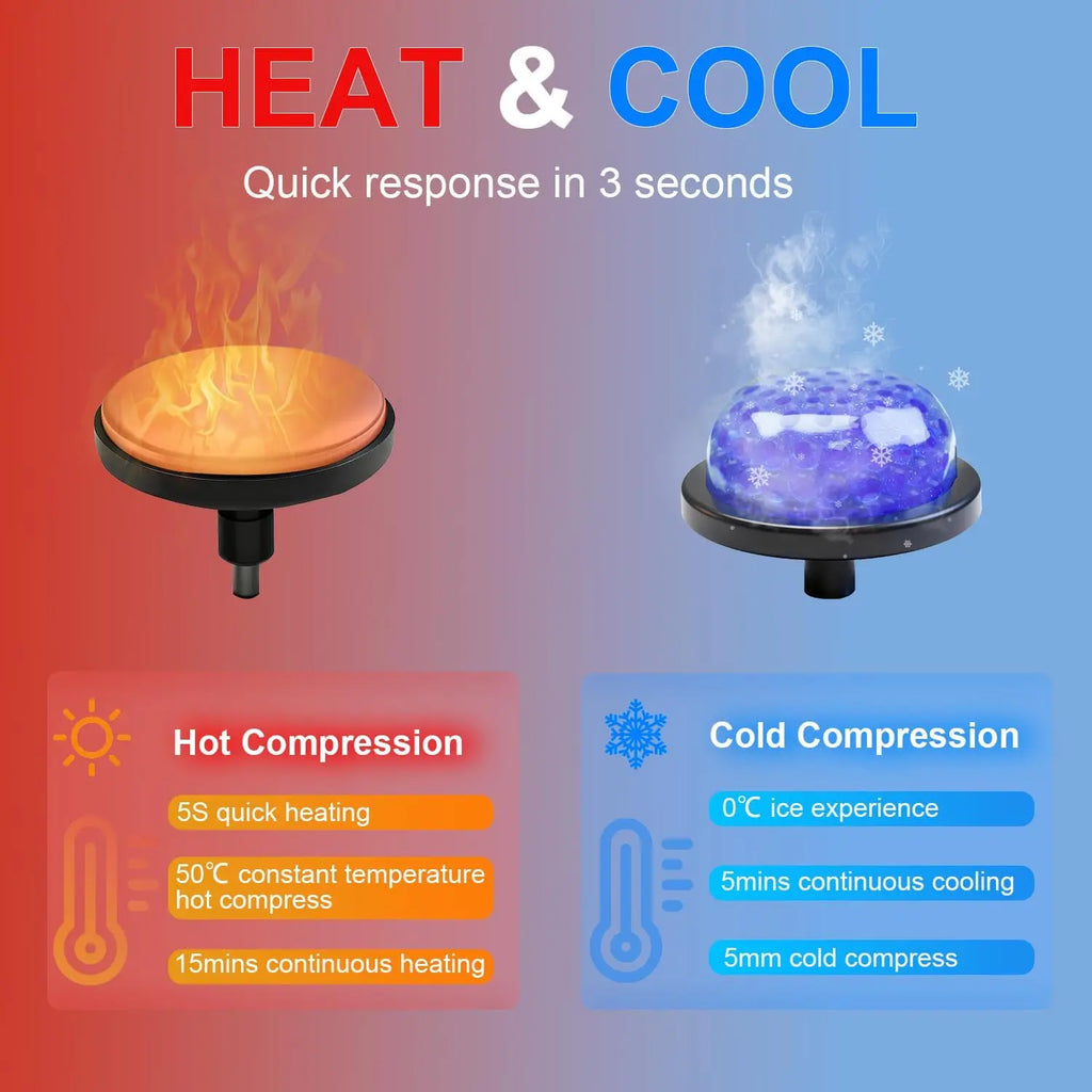 Pistola de Masaje con Calor Frío 6 Velocidades