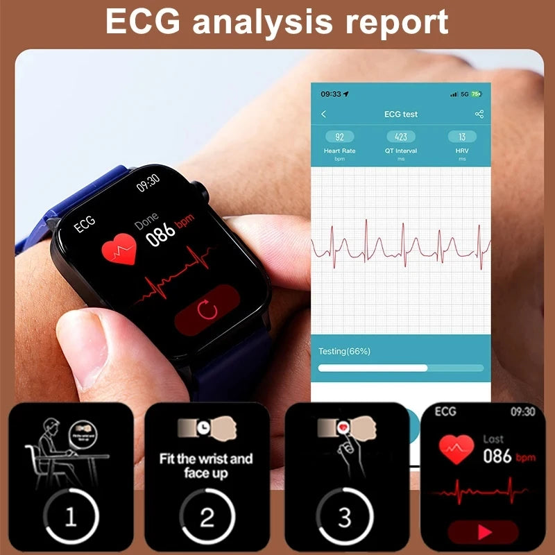 Reloj Inteligente Salud Glucosa Presión Arterial