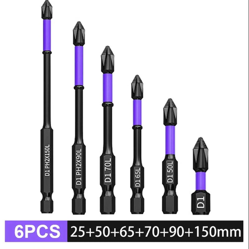 Set de Brocas PH2 de Impacto Magnéticas 5-60 Piezas