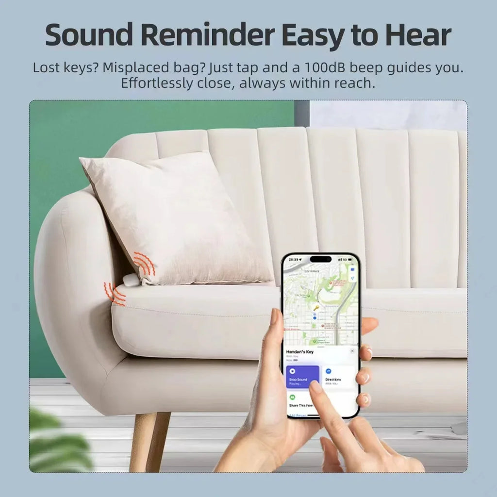 Mini dispositivo de seguimiento para Apple Find My Key, buscador inteligente de niños, localizador de mascotas, GPS para coche, rastreador perdido, rastreador inteligente Bluetooth, sistema IOS