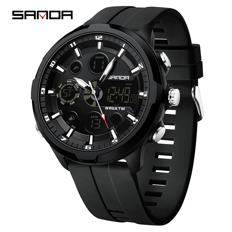 Reloj Militar Digital SANDA G Doble Pantalla para Hombre