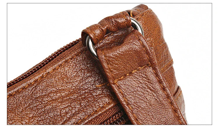 Bolso de Hombro de Cuero Suave para Mujer con Billetera