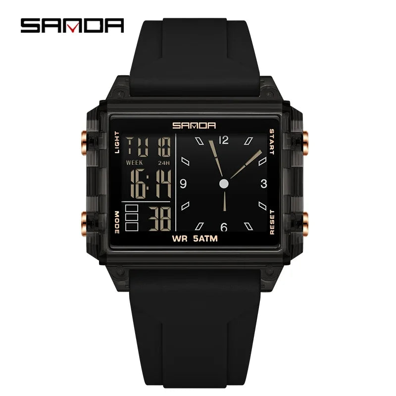Reloj Digital SANDA Deportivo para Hombre Multifunción Luminoso