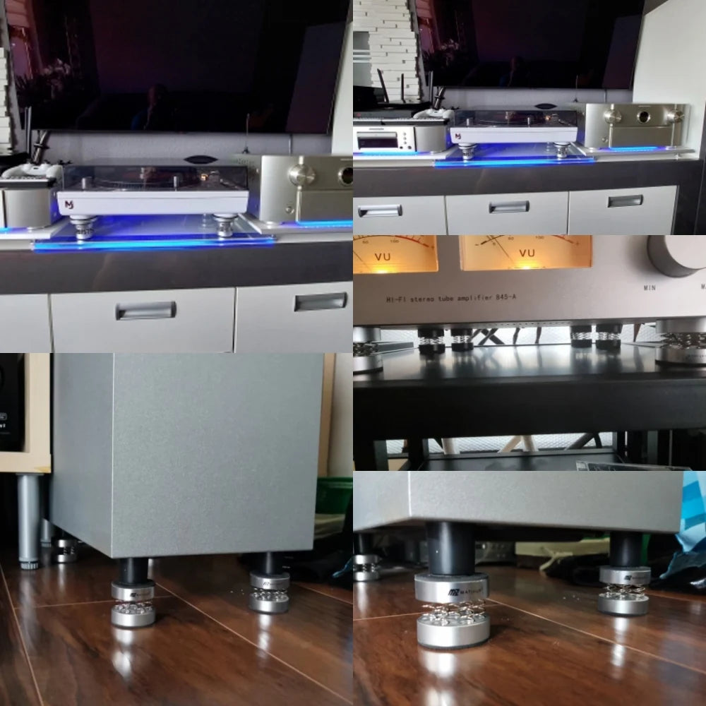 Almohadilla de amortiguación para audiófilos, soporte HIFI para altavoz, amplificador de audio y CD, peso de 102g
