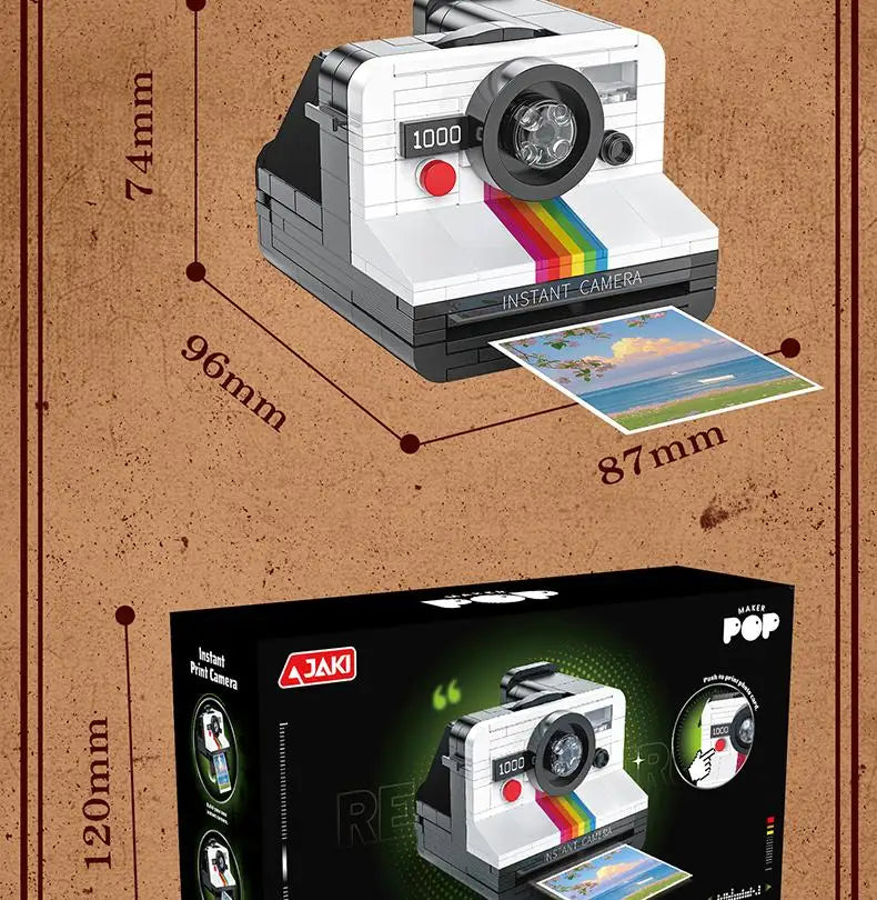 Consola de Juegos de la Serie Electrónica Retro JAKI, Bloques de Construcción de Alta Calidad, Modelo MOC, Ensamblaje Creativo, Adorno, Regalo de Cumpleaños para Niños