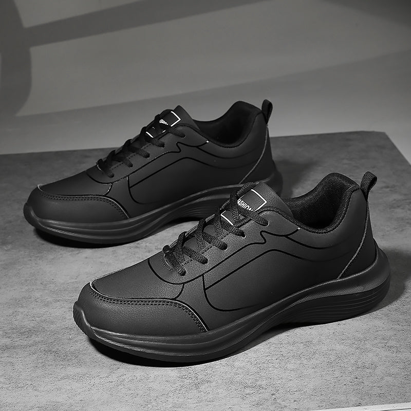 Nuevos zapatos para correr para hombre, zapatillas cálidas de invierno para hombre, zapatos antideslizantes transpirables para caminar para hombre, zapatos informales suaves con cordones, ligeros