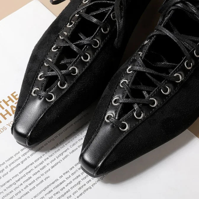 Zapatillas Deportivas para Mujer, Ligeras, Transpirables, con Cordones, Punta en Pico, Estilo Retro Casual para Uso Diario y Estilo Urbano