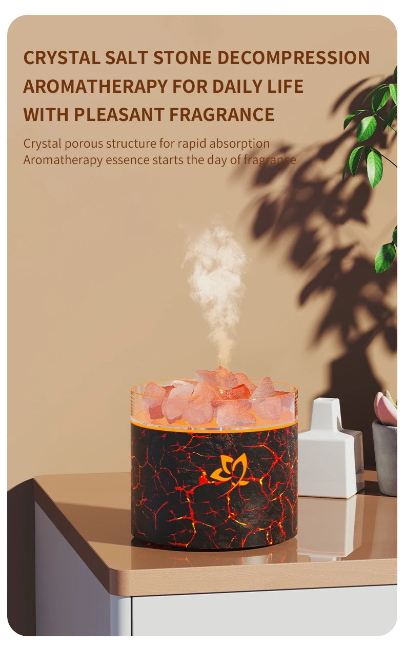 Máquina de Aromaterapia Piedra de Sal de Cristal