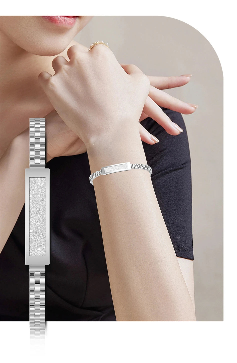 Pulsera inteligente LIGE para mujer con Bluetooth y monitoreo de salud