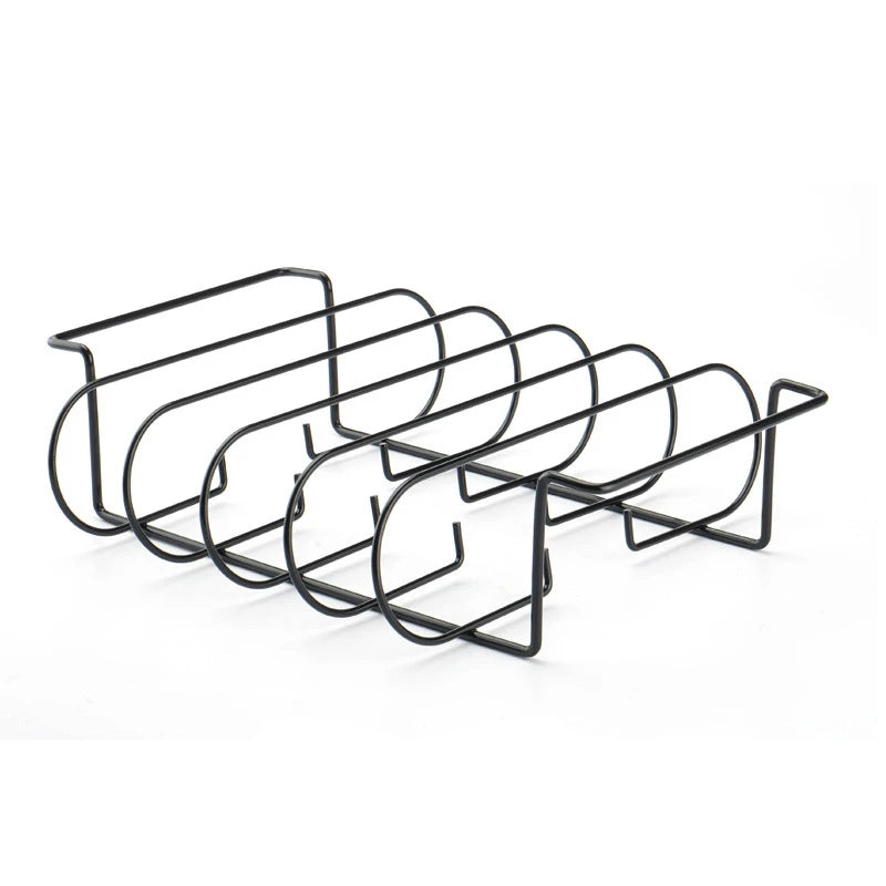 LMETJMA-estantes para costillas de barbacoa, soporte para asar carne y asar de acero recubierto antiadherente, con capacidad para 4 rejillas para parrilla de Gas JT25t