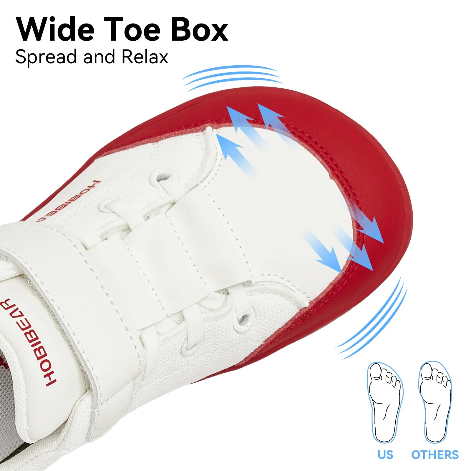 HOBIBEAR Zapatos descalzos de malla para niños y niñas, zapatillas de deporte con punta ancha, zapatos para caminar con caída cero (niño pequeño y grande)