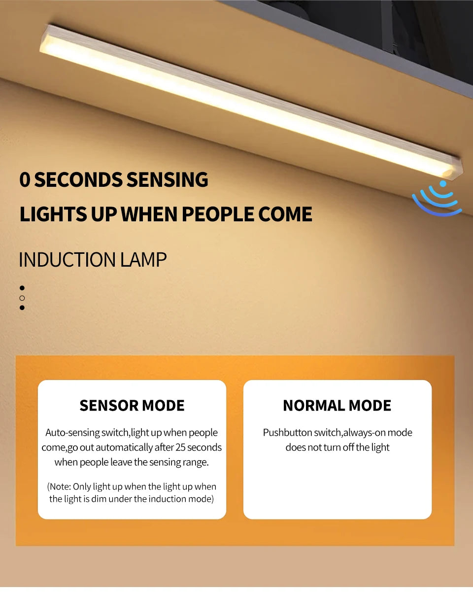 Luz LED Nocturna con Sensor de Movimiento para Armario