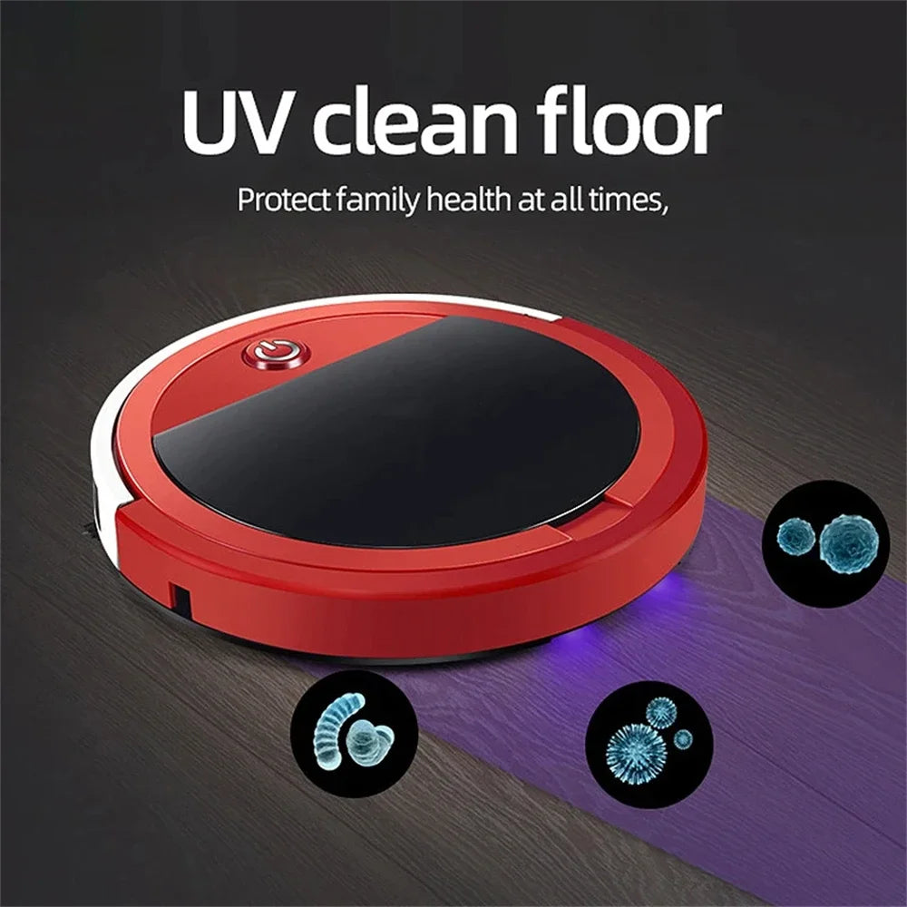 Fregona Inteligente Multifuncional, Aspiradora con Control Remoto, Robot Silencioso