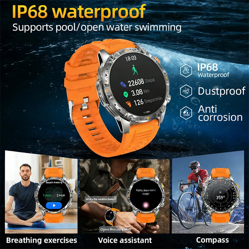 Reloj Inteligente AMOLED Deportivo con Brújula 2026