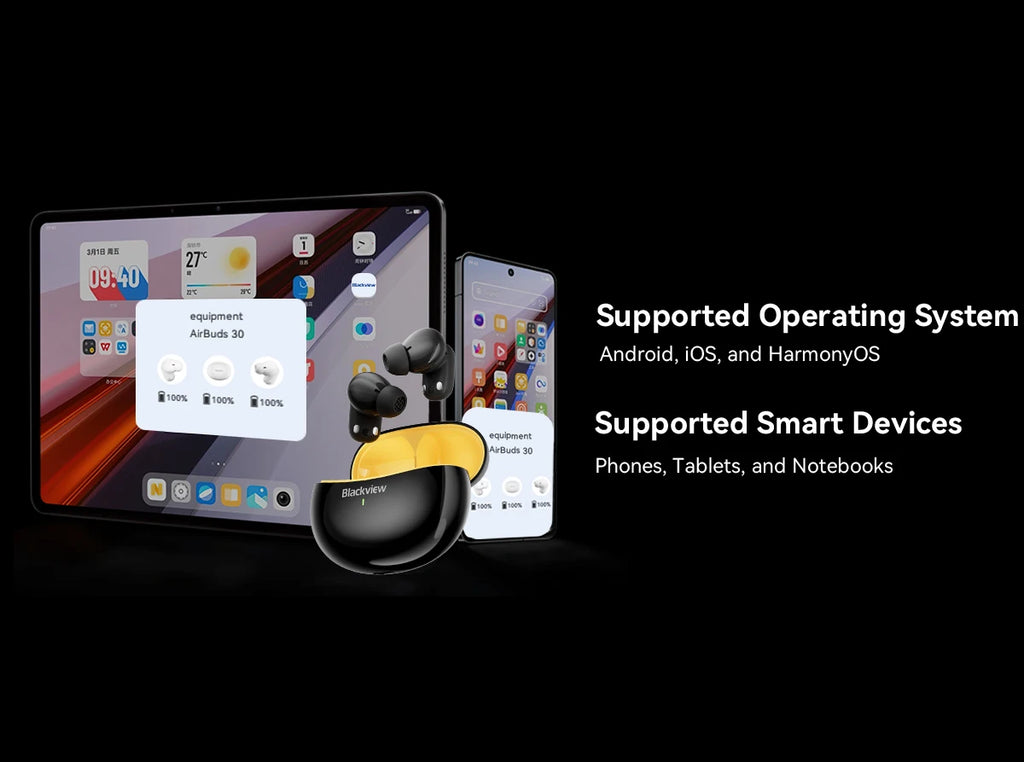 Blackview AirBuds 30 Auriculares TWS Bluetooth 5.3 ANC