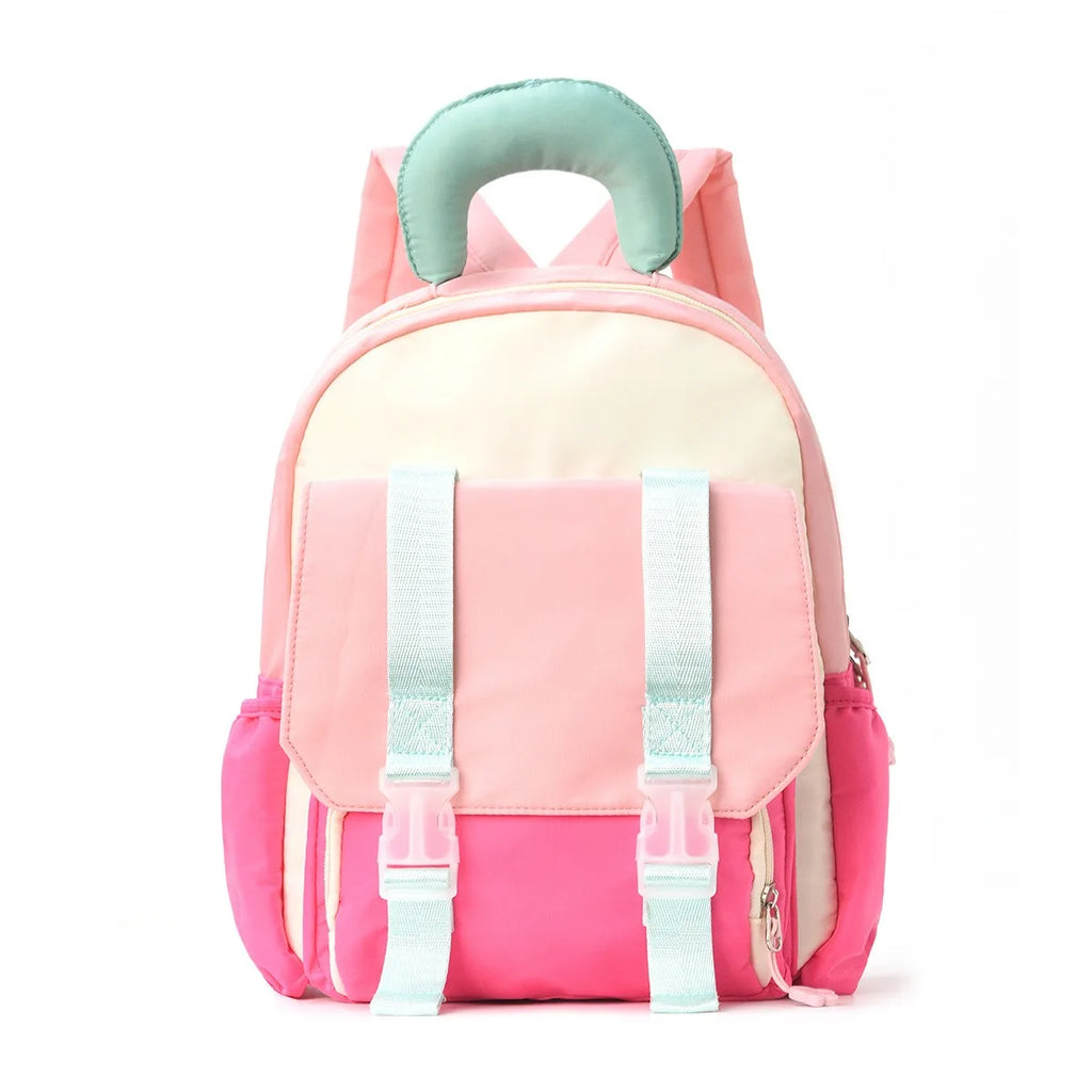 Mochila infantil a juego de colores, bonita mochila escolar para jardín de infantes, mochila de viaje de ocio con colores contrastantes
