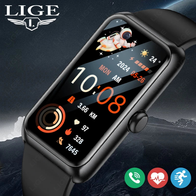 Smartwatch LIGE con pantalla táctil 1.47 pulgadas y 100+ modos deportivos
