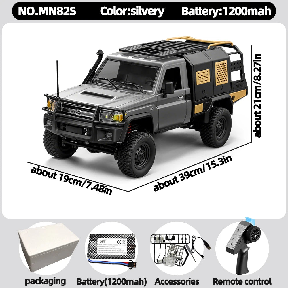 Camioneta RC 1/12 4WD, Simulación LC79, Todoterreno para Escalada