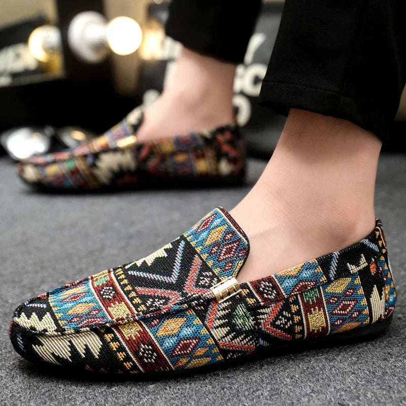 Zapatos informales de verano para hombre, mocasines transpirables para hombre, zapatos perezosos, zapatillas cómodas para caminar, zapatos planos antideslizantes para conducir