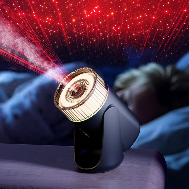En todo el cielo, luz del cielo estrellado, humidificador montado en vehículo, spray delicado, luz degradada colorida, adecuado para la sala de estar