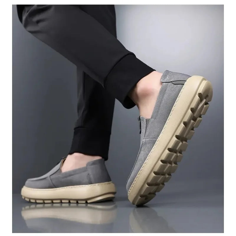 Mocasines informales transpirables para hombre sin cordones