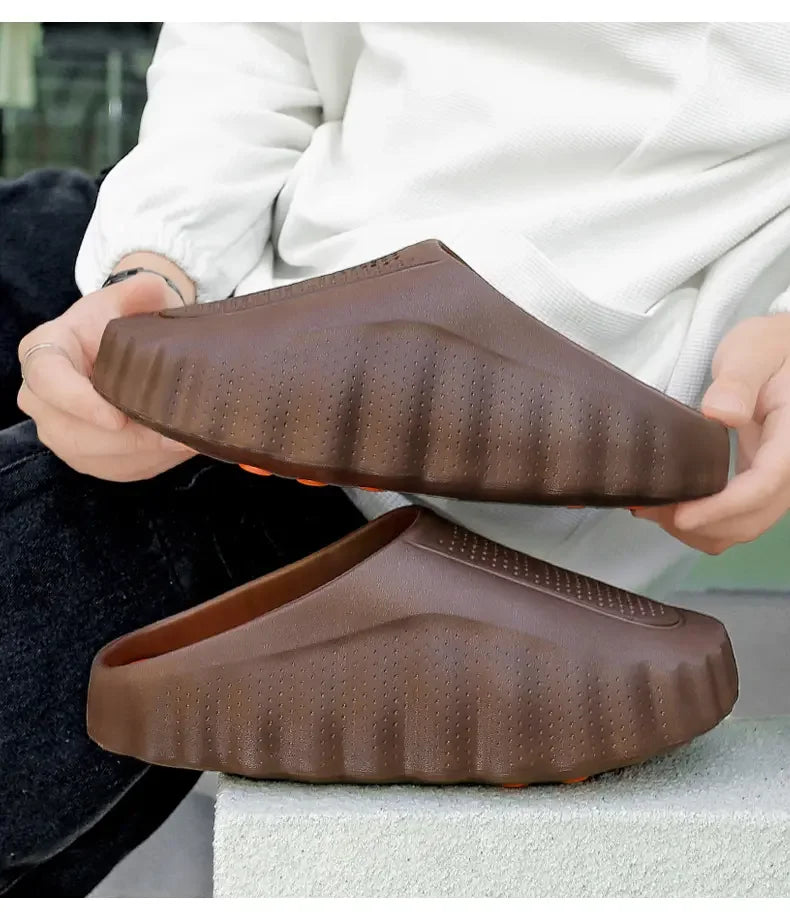 Zuecos unisex con suela de acupresión, antideslizantes para playa y uso diario