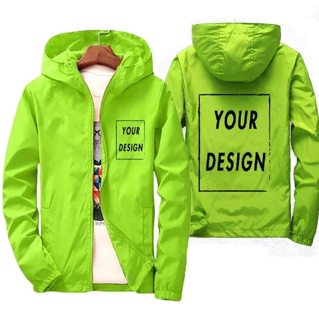 Chaqueta Cortavientos Impermeable para Hombre - Talle Grande hasta 7XL