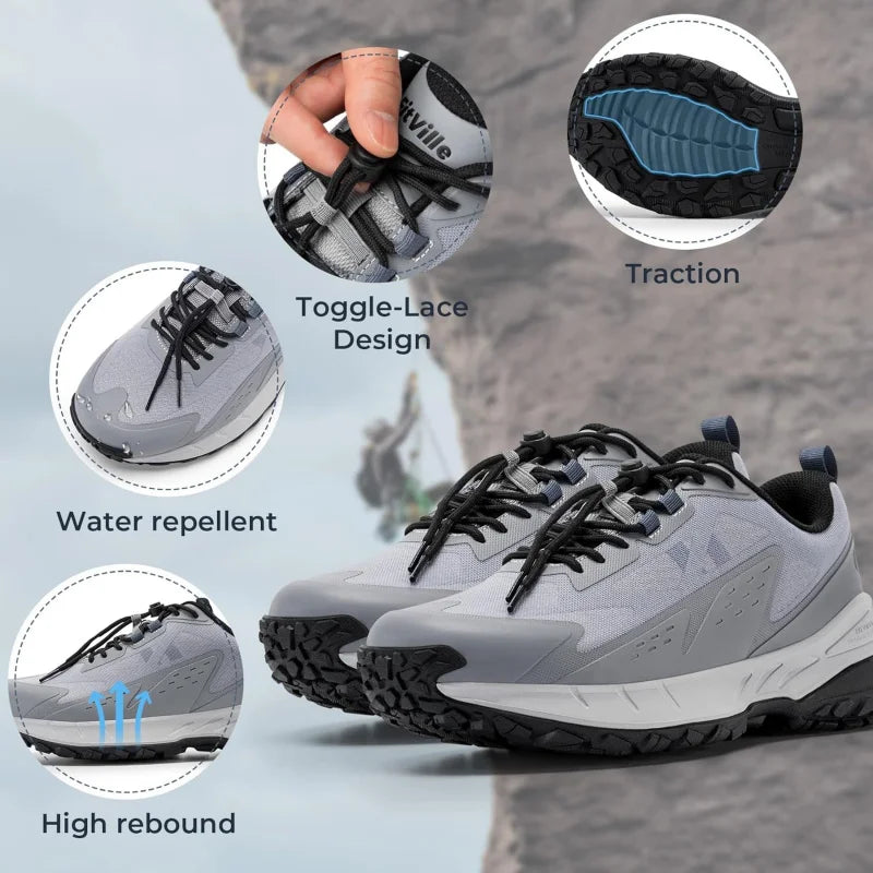 FitVille Zapatillas Anchas para Hombre | Senderismo y Uso Diario
