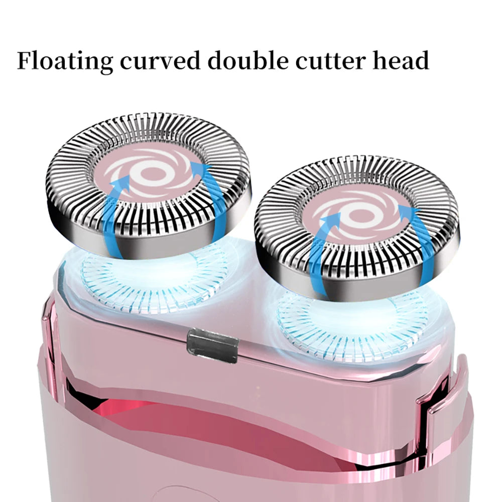Mini Afeitadora Eléctrica Portátil para Mujer, Bikini y Cuerpo