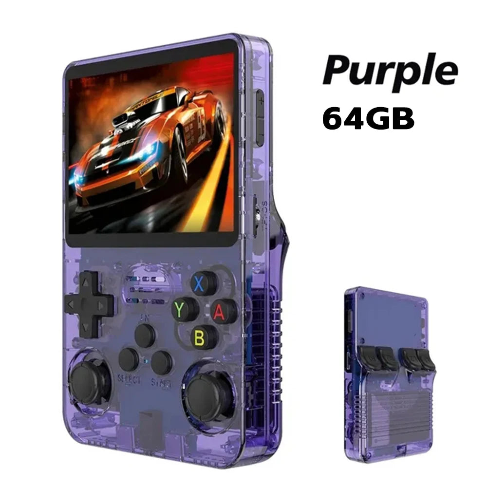 Consola de Juegos Retro R36S ARKOS, Pantalla IPS 3.5 Pulgadas, 64GB