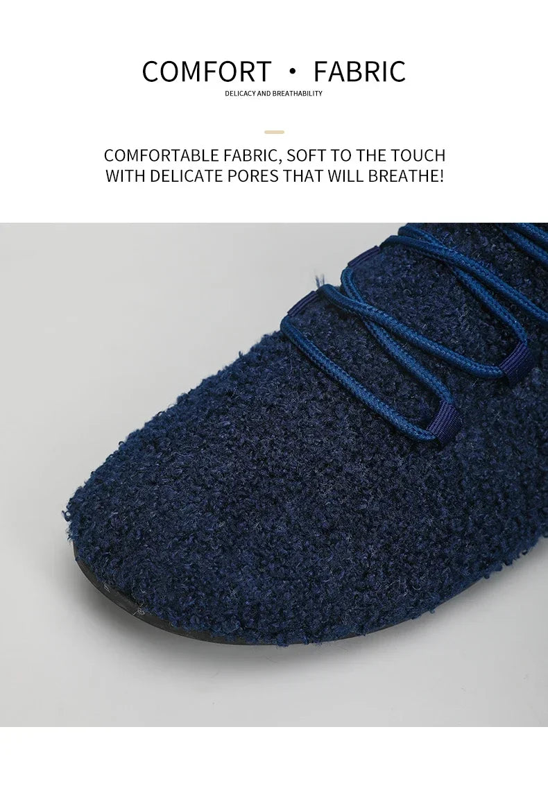 YRZL zapatos de algodón de invierno para hombre, zapatillas de invierno ligeras con cordones cálidos, mocasines de algodón para el hogar y el dormitorio de felpa, zapatos cálidos para hombre