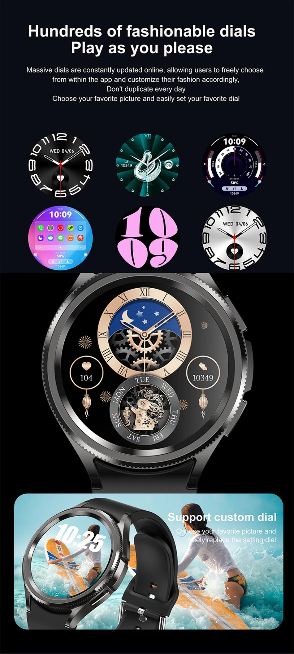 Reloj Inteligente 6 GPS Ritmo Cardíaco