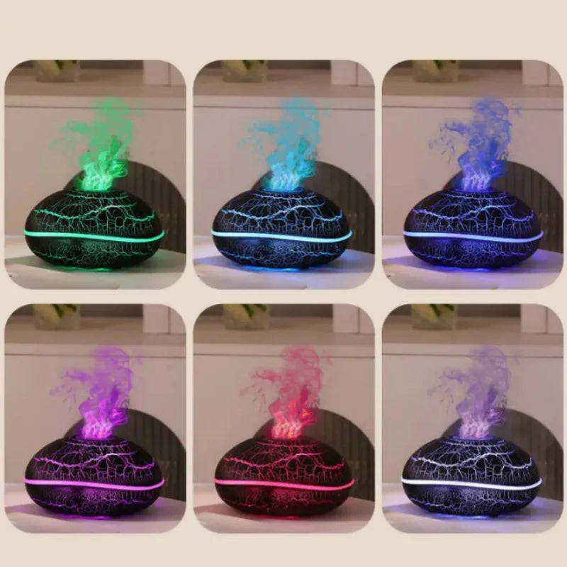 Humidificador Llama Simulada con Luz Nocturna