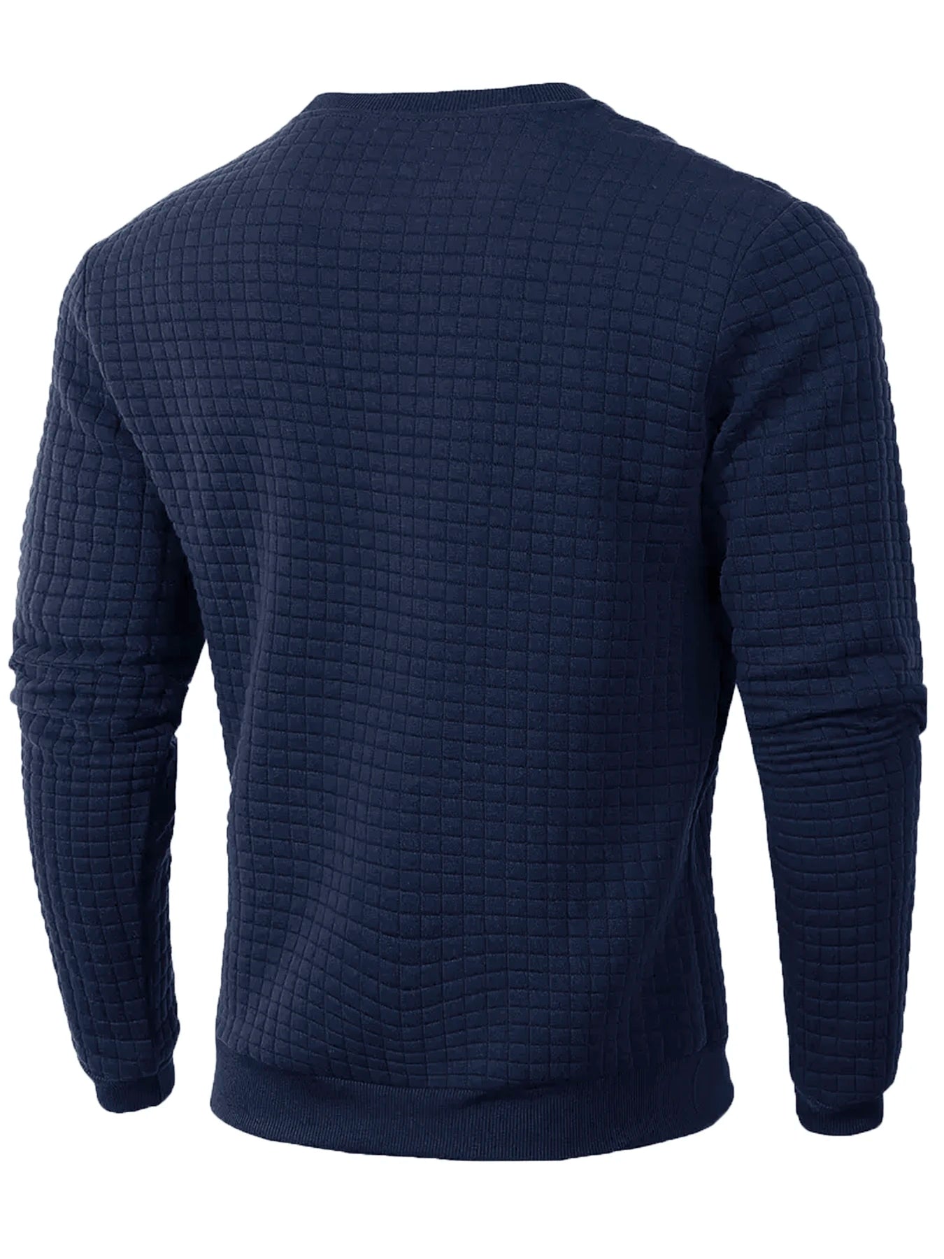 Suéter Jacquard de Cuello Redondo para Hombre - Manga Larga