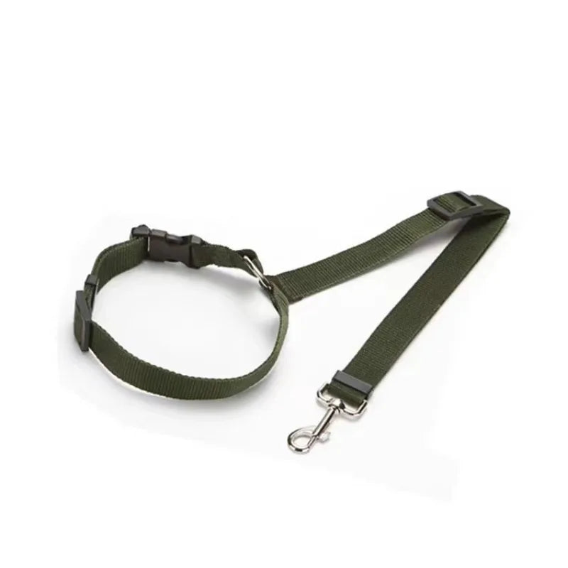 Cinturón de Seguridad para Mascotas con Arnés Ajustable de Nailon