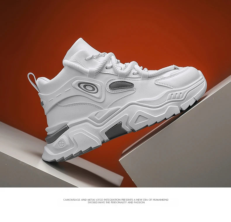 Zapatos informales de suela gruesa para hombre, zapatillas deportivas antideslizantes de suela blanda para las cuatro estaciones, zapatos deportivos Joker juveniles a la moda