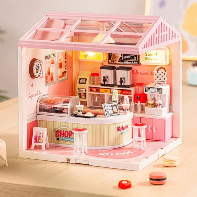 Kit de Construcción DIY Miniatura con Luces LED