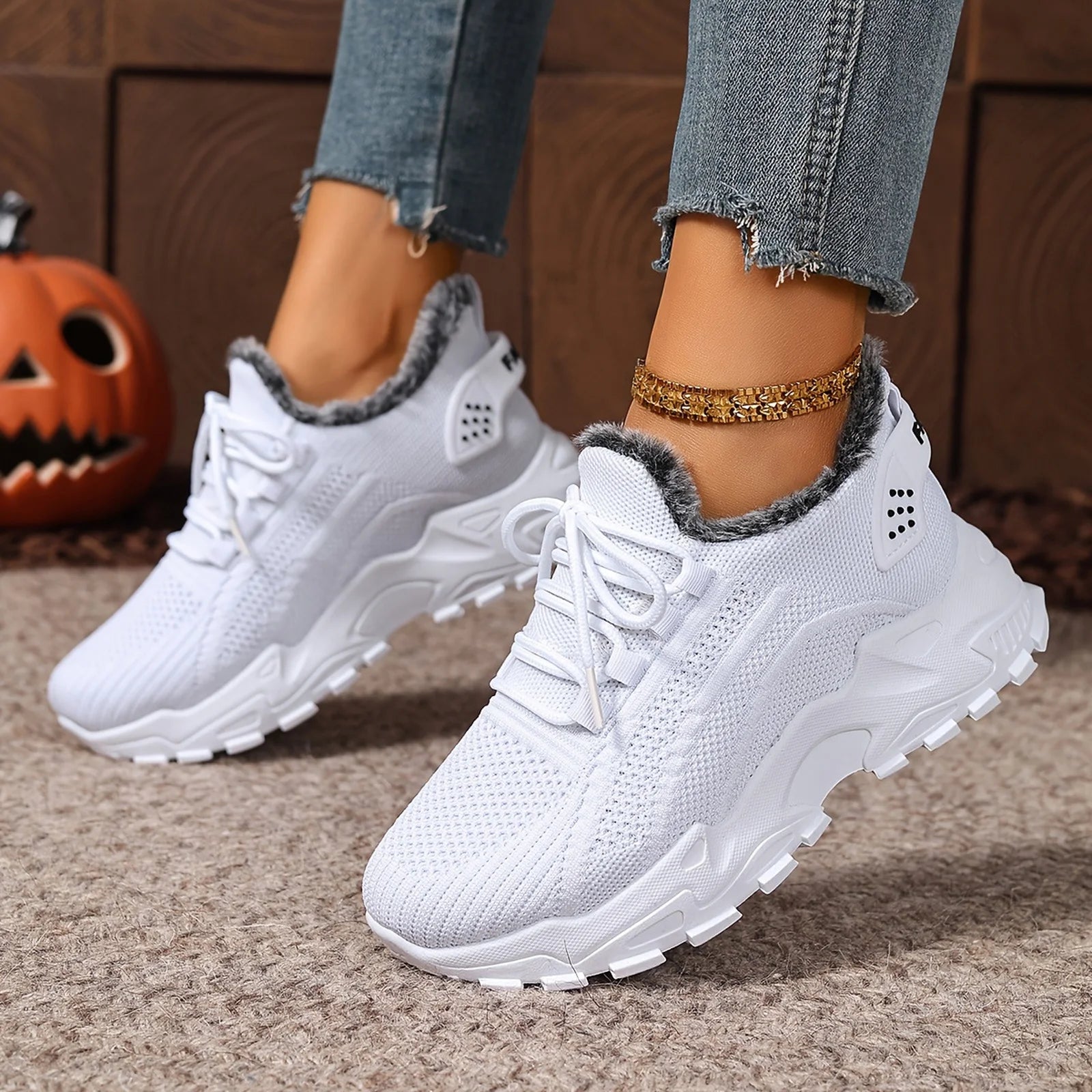 Zapatillas Deportivas de Invierno para Mujer - Suela Antideslizante