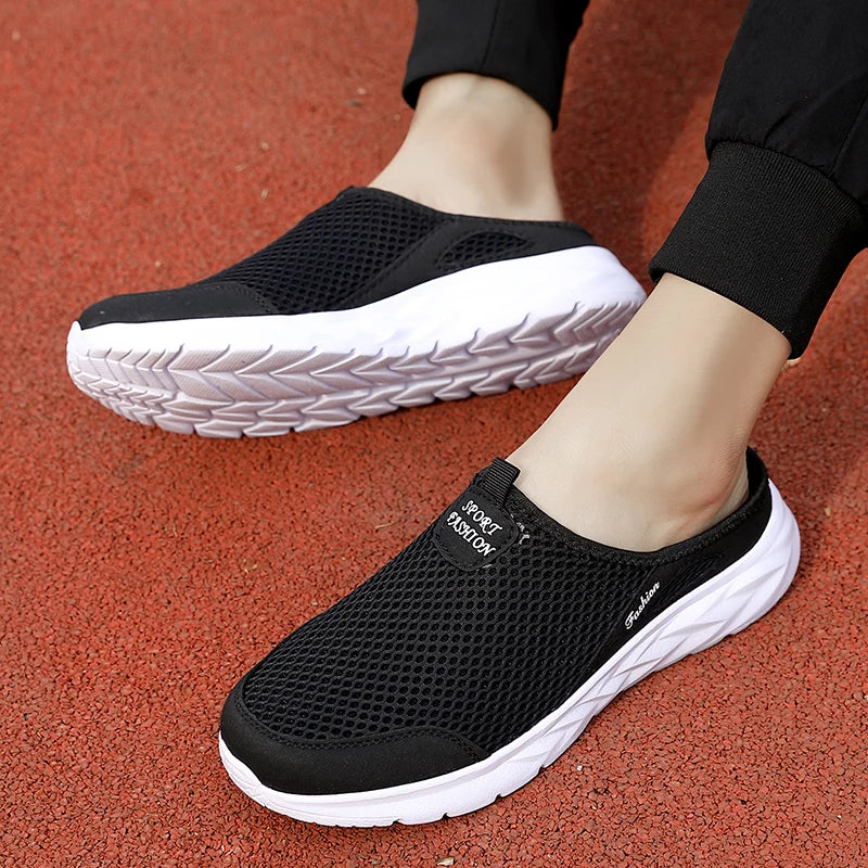2024 zapatillas de hombre antideslizantes, zapatos informales para hombre, zapatillas planas ligeras para hombre, zapatillas planas transpirables a la moda para exteriores