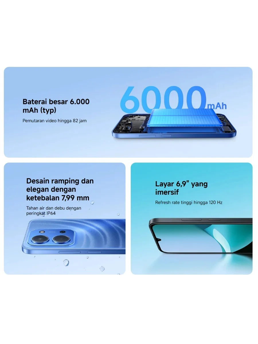 Redmi 15C 5G 8+256GB | Pantalla 6.88" | Batería 6000mAh