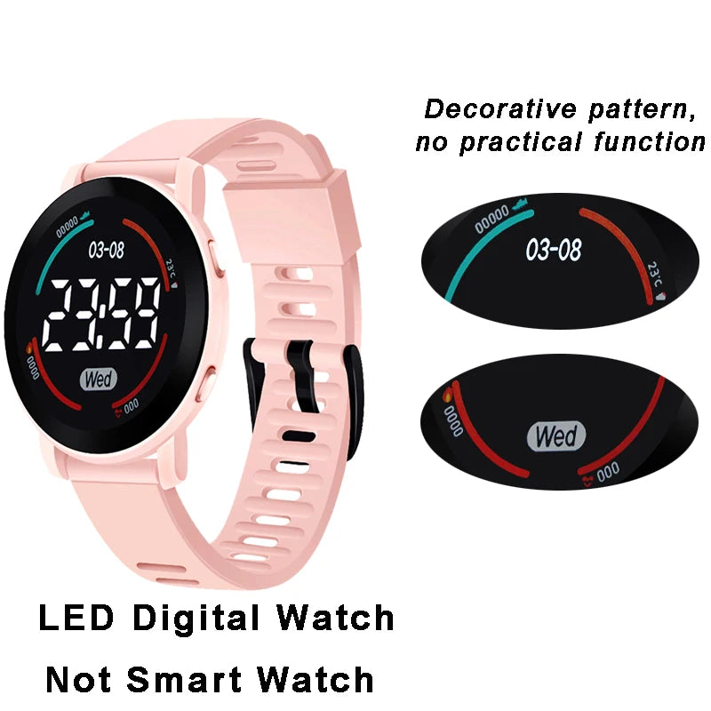 Reloj deportivo Digital LED para niños, pulsera electrónica resistente al agua, Spaceman, correa de silicona, relojes deportivos digitales