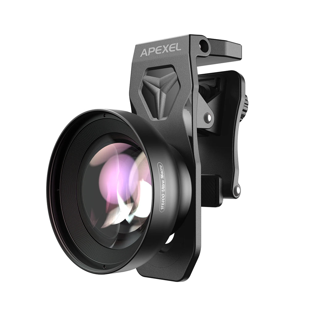 Lente Macro Ultra HD 100mm para Teléfono con Filtros 52MM APEXEL