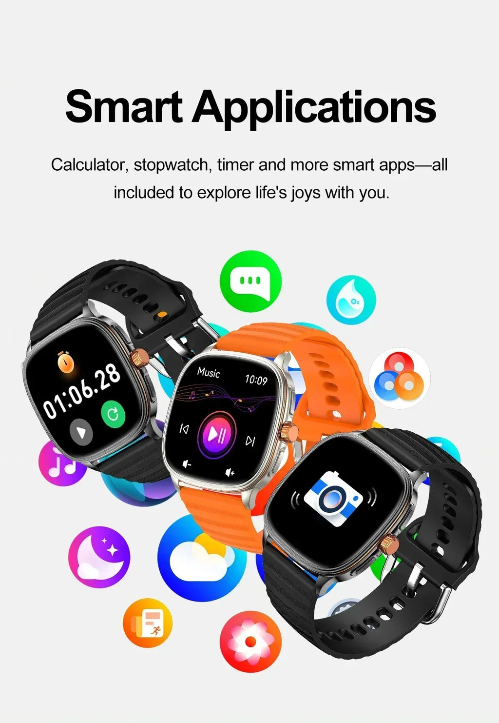 Reloj Inteligente Ultrafino NFC Oxígeno Sueño