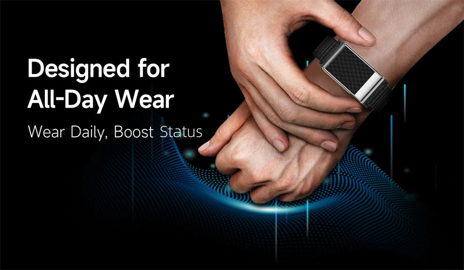 Pulsera inteligente ECG con monitor de salud, frecuencia cardíaca y ácido úrico, IP68